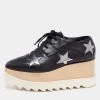 Stella McCartney Black Faux Leather Elyse Star Platform Derby Size 36 For Women 2 Stella McCartney Black Faux Leather Elyse Star Platform Derby Size 36 For Women -Stella McCartney Sales luxury women stella mccartney used shoes p649871 009
