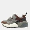 Stella McCartney Multicolor Faux Suede/Croc Embossed Leather Eclypse Velcro Strap Sneakers Size 40 For Women -Stella McCartney Sales luxury women stella mccartney used shoes p656723 004