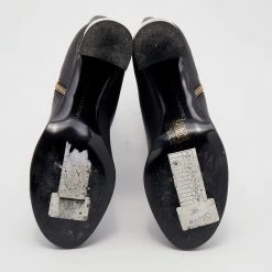 Stella McCartney Black Faux Leather Tortoise Block Heel "Percy" Ankle Boots Size 37 For Women 16 Stella McCartney Black Faux Leather Tortoise Block Heel "Percy" Ankle Boots Size 37 For Women -Stella McCartney Sales luxury women stella mccartney used shoes p666314 008