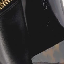 Stella McCartney Black Faux Leather Tortoise Block Heel "Percy" Ankle Boots Size 37 For Women 18 Stella McCartney Black Faux Leather Tortoise Block Heel "Percy" Ankle Boots Size 37 For Women -Stella McCartney Sales luxury women stella mccartney used shoes p666314 009