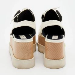 Stella McCartney White Faux Leather Elyse Cut Out Platform Lace Up Derby Size 40 For Women 15 Stella McCartney White Faux Leather Elyse Cut Out Platform Lace Up Derby Size 40 For Women -Stella McCartney Sales luxury women stella mccartney used shoes p668357 1656654514 007