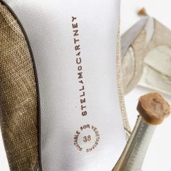 Stella McCartney Beige Fabric And Mesh Pointed Toe Pumps Size 38 For Women -Stella McCartney Sales luxury women stella mccartney used shoes p671411 009