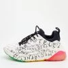 Stella McCartney White Faux Leather And Neoprene Eclypse Monogram Logo Platform Sneakers Size 40 For Women -Stella McCartney Sales luxury women stella mccartney used shoes p674726 002