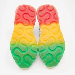 Stella McCartney White Faux Leather And Neoprene Eclypse Monogram Logo Platform Sneakers Size 40 For Women -Stella McCartney Sales luxury women stella mccartney used shoes p674726 008