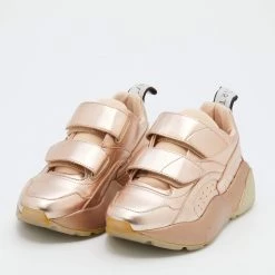 Stella McCartney Metallic Rose Gold Faux Leather Eclypse Sneakers Size 36 For Women -Stella McCartney Sales luxury women stella mccartney used shoes p677570 003