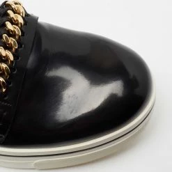 Stella McCartney Black Faux Leather Chain Link Slip On Sneakers Size 40 For Women -Stella McCartney Sales luxury women stella mccartney used shoes p677887 008
