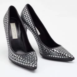 Stella McCartney Grey Studded Faux Suede Pumps Size 38 For Women 14 Stella McCartney Grey Studded Faux Suede Pumps Size 38 For Women -Stella McCartney Sales luxury women stella mccartney used shoes p680494 005