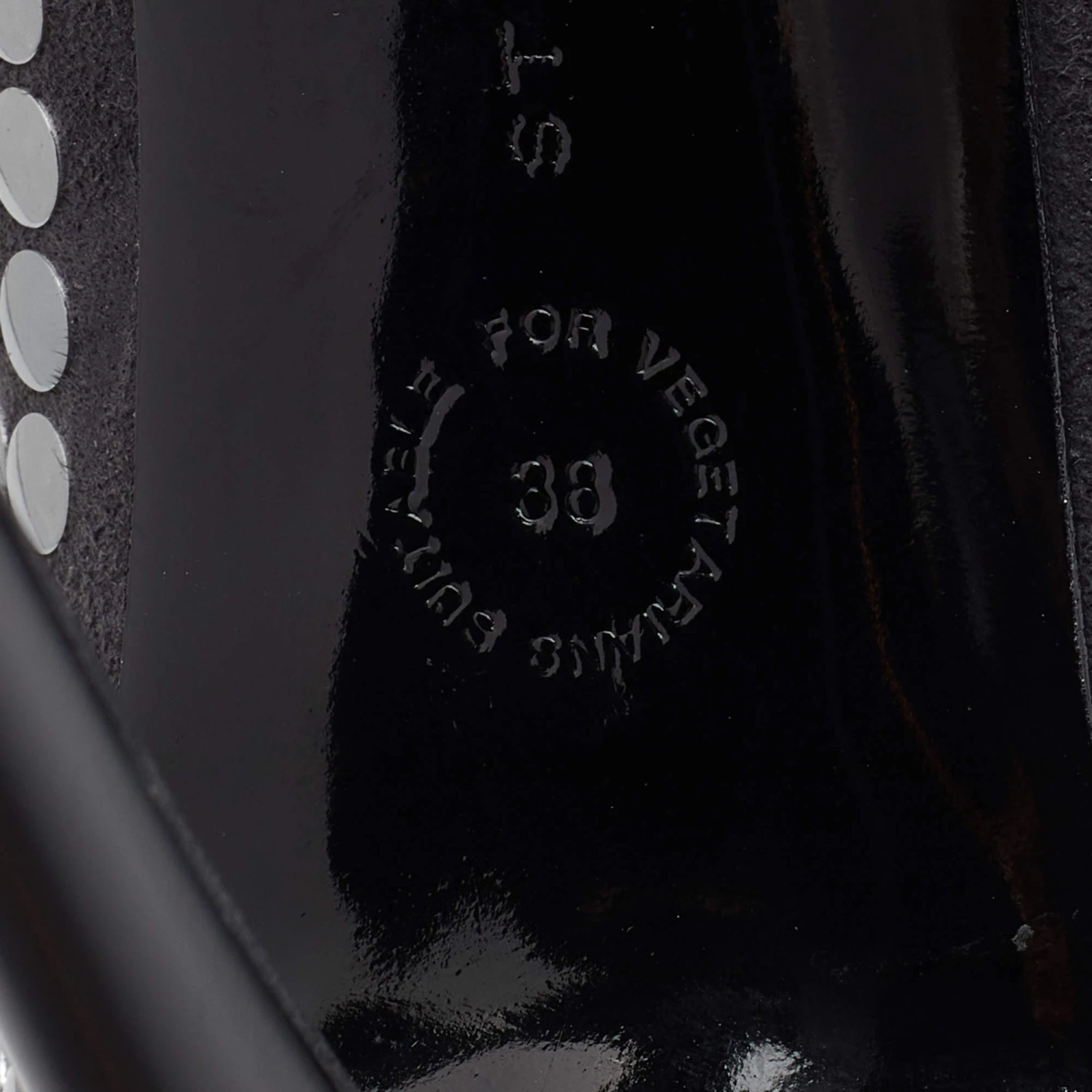 Stella McCartney Grey Studded Faux Suede Pumps Size 38 For Women 10 Stella McCartney Grey Studded Faux Suede Pumps Size 38 For Women - Image 8