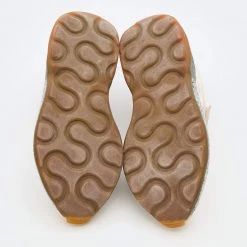 Stella McCartney Cream/White Faux Suede And Faux Leather Eclypse Velcro Strap Sneakers Size 35 For Women -Stella McCartney Sales luxury women stella mccartney used shoes p683348 008