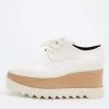 Stella McCartney White Faux Leather Elyse Platform Derby Size 39 For Women -Stella McCartney Sales luxury women stella mccartney used shoes p683937 003