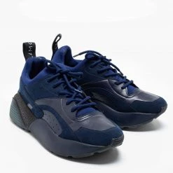 Stella McCartney Two-Tone Faux Leather, Faux Suede And Neoprene Eclypse Low-Top Sneakers Size 40 For Women -Stella McCartney Sales luxury women stella mccartney used shoes p684110 004