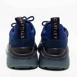 Stella McCartney Two-Tone Faux Leather, Faux Suede And Neoprene Eclypse Low-Top Sneakers Size 40 For Women -Stella McCartney Sales luxury women stella mccartney used shoes p684110 006