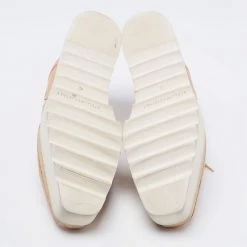 Stella McCartney Beige Faux Leather Elyse Star Platform Derby Sneakers Size 40 For Women -Stella McCartney Sales luxury women stella mccartney used shoes p684114 003