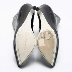 Stella McCartney Black Leather Ankle Boots Size 41 For Women -Stella McCartney Sales luxury women stella mccartney used shoes p685911 002