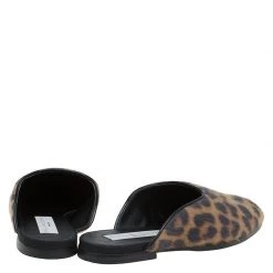Stella McCartney Leopard Print Faux Fur Mules Size 35 For Women -Stella McCartney Sales luxury women stella mccartney used shoes p87524 0005
