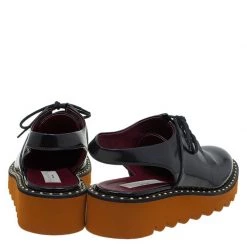 Stella McCartney Black Faux Leather Slingback Oxfords Size 39 For Women -Stella McCartney Sales luxury women stella mccartney used shoes p87527 005