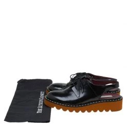 Stella McCartney Black Faux Leather Slingback Oxfords Size 39 For Women -Stella McCartney Sales luxury women stella mccartney used shoes p87527 008