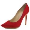Stella McCartney Red Satin Pointed Toe Pumps Size 37.5 For Women -Stella McCartney Sales luxury women stella mccartney used shoes p94281 001