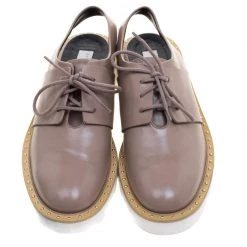 Stella McCartney Beige Faux Leather Slingback Oxfords Size 37 For Women -Stella McCartney Sales luxury women stella mccartney used shoes p97539 0003