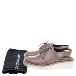 Stella McCartney Beige Faux Leather Slingback Oxfords Size 37 For Women -Stella McCartney Sales luxury women stella mccartney used shoes p97539 0008