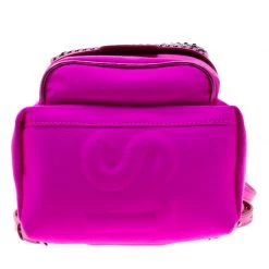 Stella McCartney Dark Pink Nylon Falabella Backpack For Women -Stella McCartney Sales luxury women stella mccartney used travel p194161 011