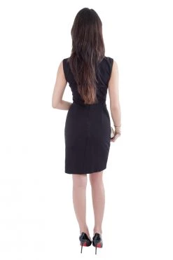 Stella McCartney Black Cotton Stretch Crochet Applique Detail Sleeveless Pencil Dress M For Women -Stella McCartney Sales luxury women used clothes p204671 002